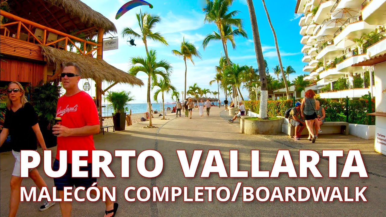 Malecón de Puerto Vallarta completo (18/04/2023) Full Walking Tour Puerto Vallarta Boardwalk