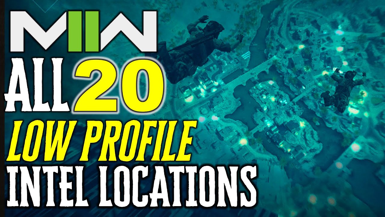 Modern Warfare 2 (Spec Ops) LOW PROFILE: ALL INTEL LOCATIONS (All 20 Locations for Full SSE Trophy)