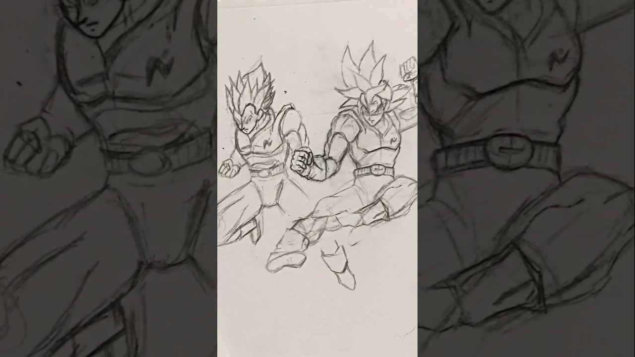 drawing Goku and vegeta part 2 