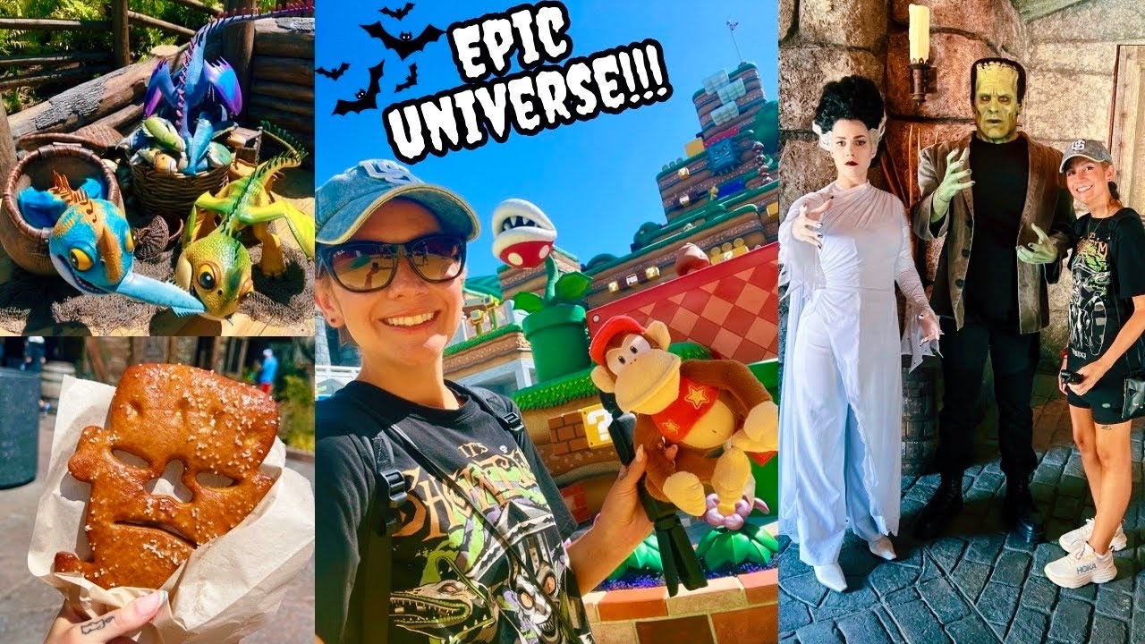 EPIC UNIVERSE Made Me Cry!😭 My First Visit! ALL 5 Worlds! + Merch, Food, & My HONEST Thoughts!✨