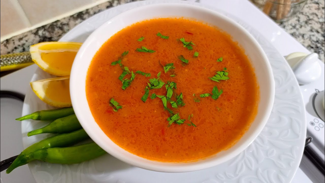 Yaz Aylarının Vazgeçilmezi 🍅Bulgurlu Domates Çorbası Tarifi Hem Kolay HemLezzetli 😅