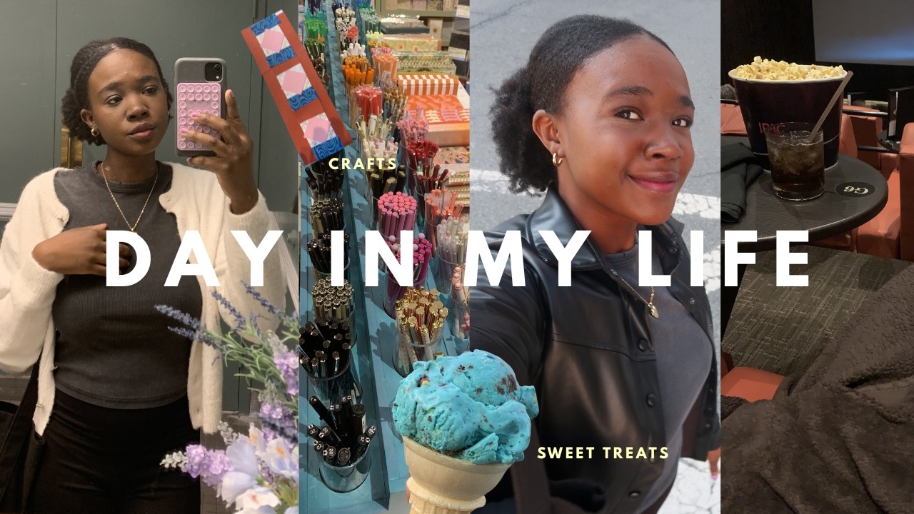 SPRING DAY IN MY LIFE | cafe hopping, crafts, scream 7, sweet treats 🌷🍨