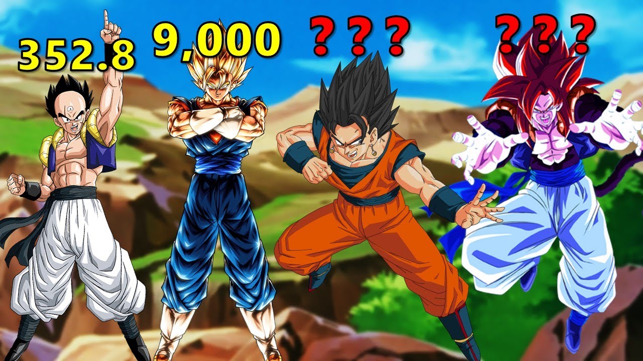 Fusões VS Fusionados PODERES DE LUTA (DBZ/DBGT)