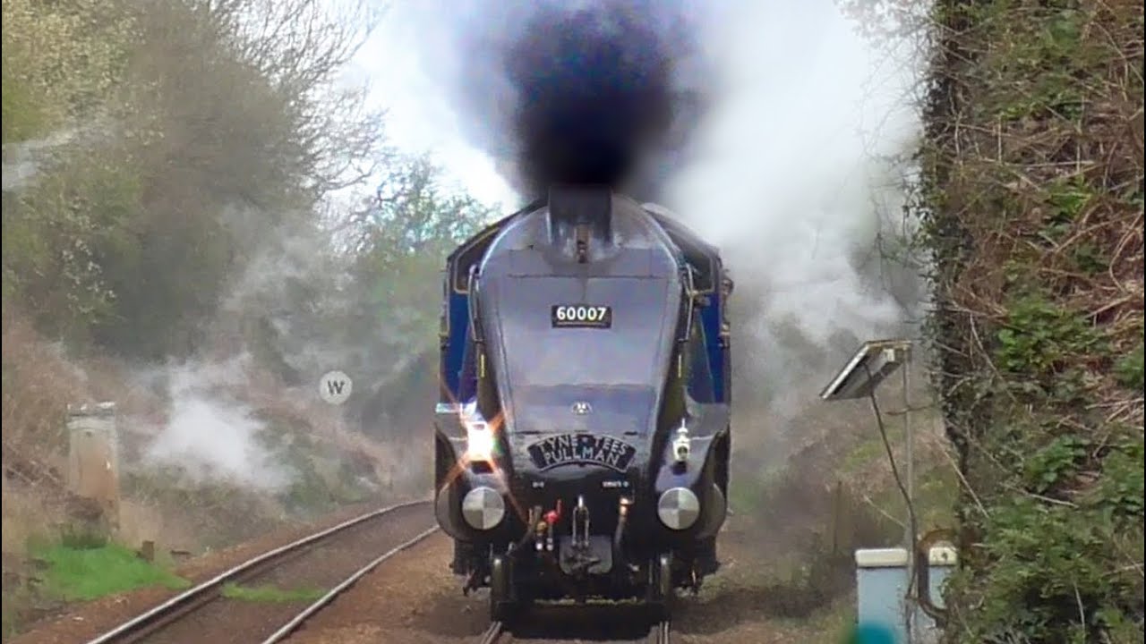 Sir Nigel Gresley FLIES Through Wetheral At SPEED With a SPECTACULAR Steam Display!! | 5/4/24.
