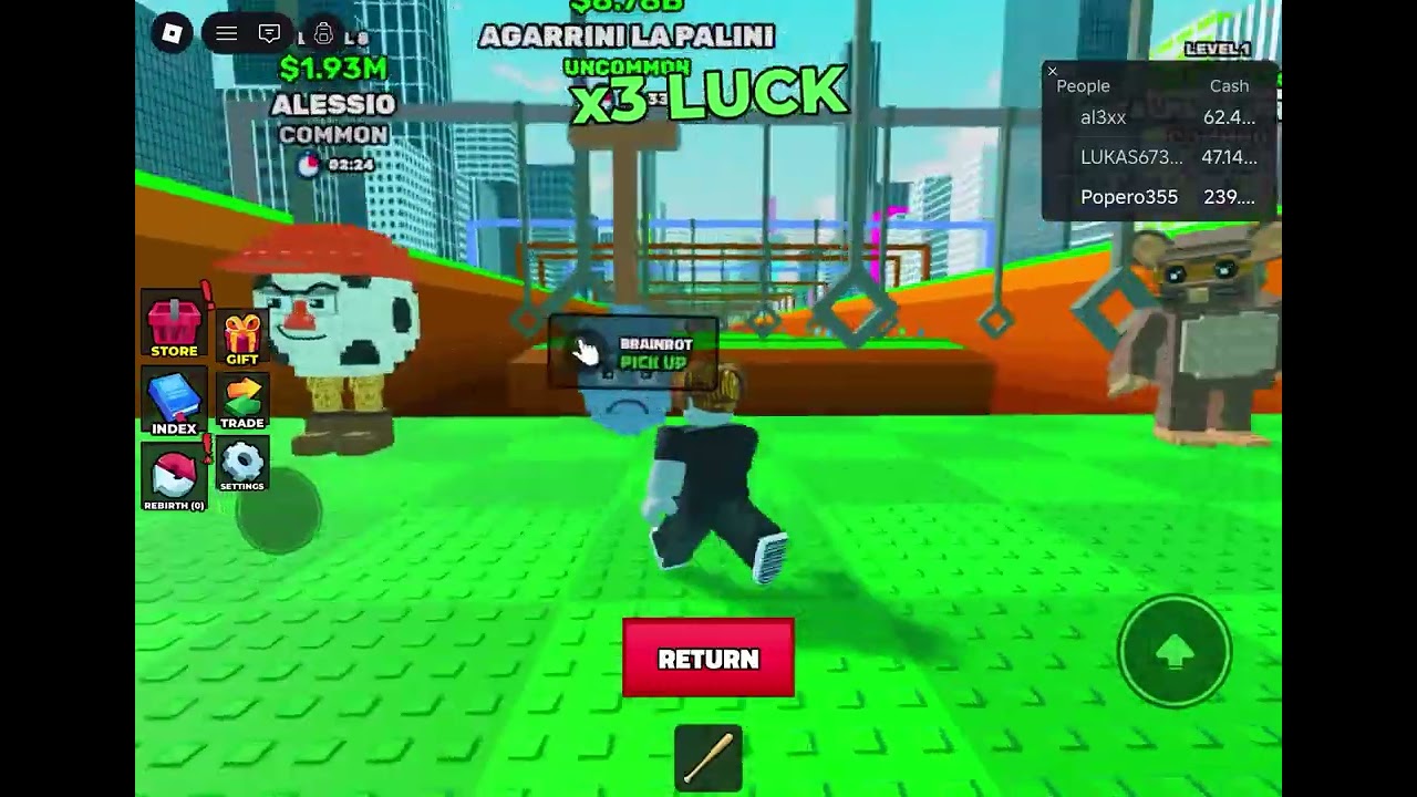 ROBLOX. ДІСТАВ ІМБУ SWING OBBY FOR BRAINROTS!!!