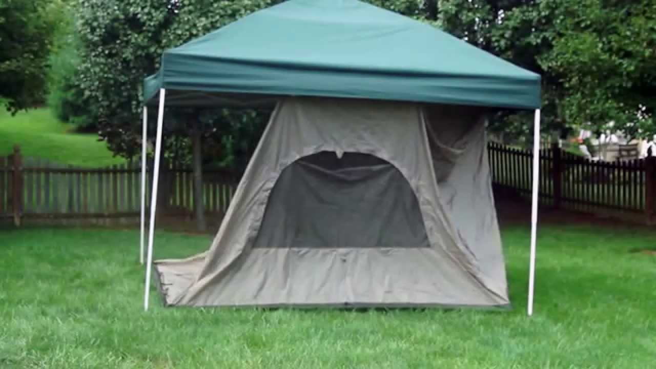 Standing Room 100 hanging Tent setup in real time