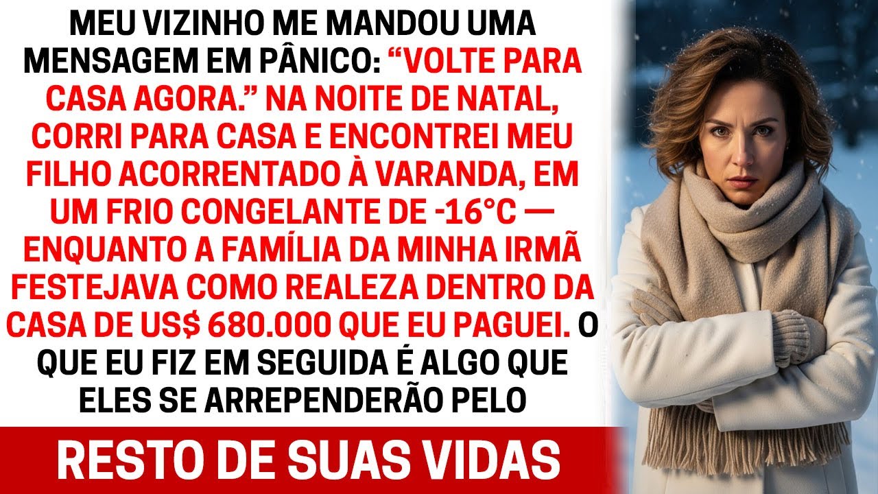 “No Natal, Encontrei Meu Filho Acorrentado no Frio de -16°C — Enquanto Minha Irmã Vivia no Luxo”