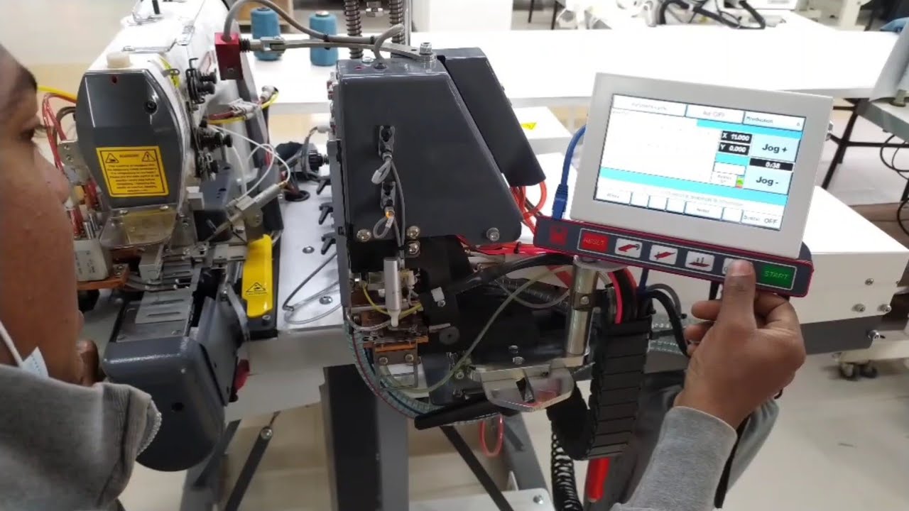 automatic belt loop attaching machine programs, S4650