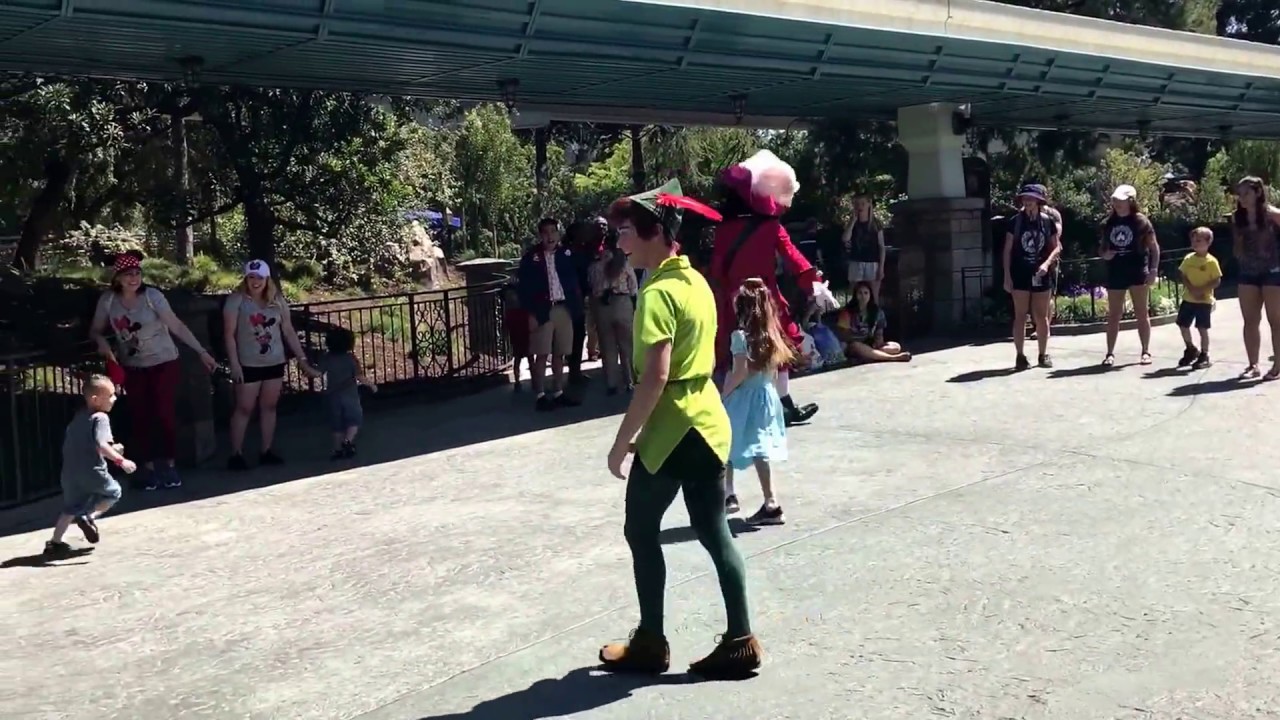 Peter Pan and Captain Hook play tag