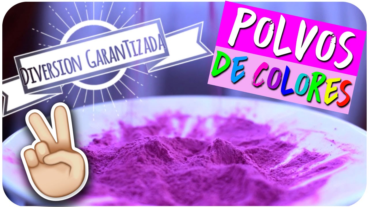 DIY ¿Cómo hacer polvos de colores? - POLVOS HOLI PARA JUGAR | Kika Nieto