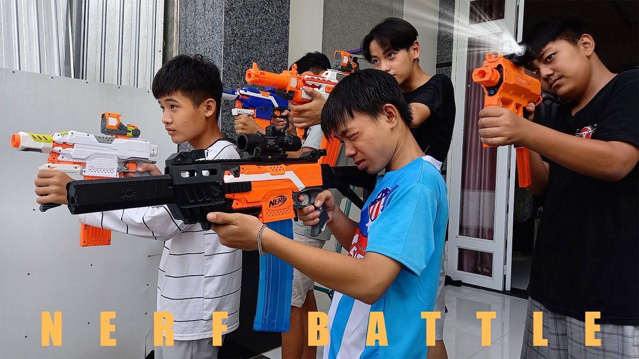 NERF GUN : Criminal Group Vs Police - Comedy Battle Nerf