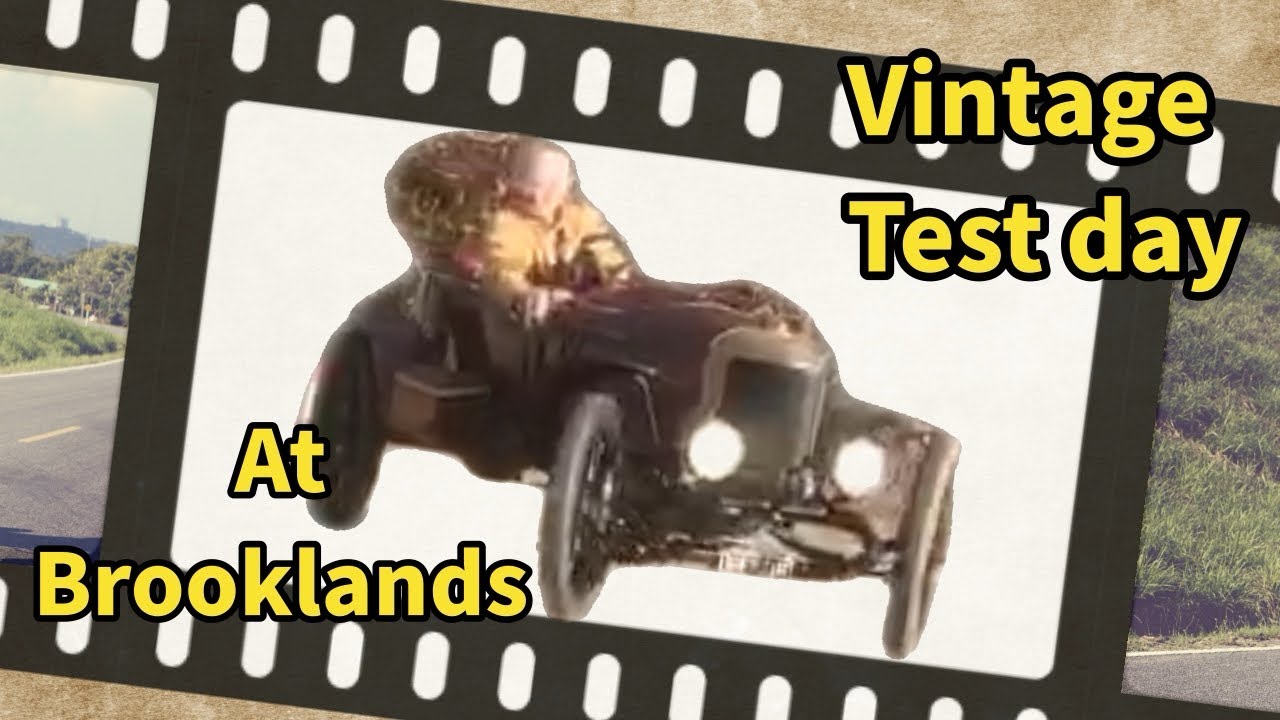 Vintage car Test day at the Brooklands Motor Museum