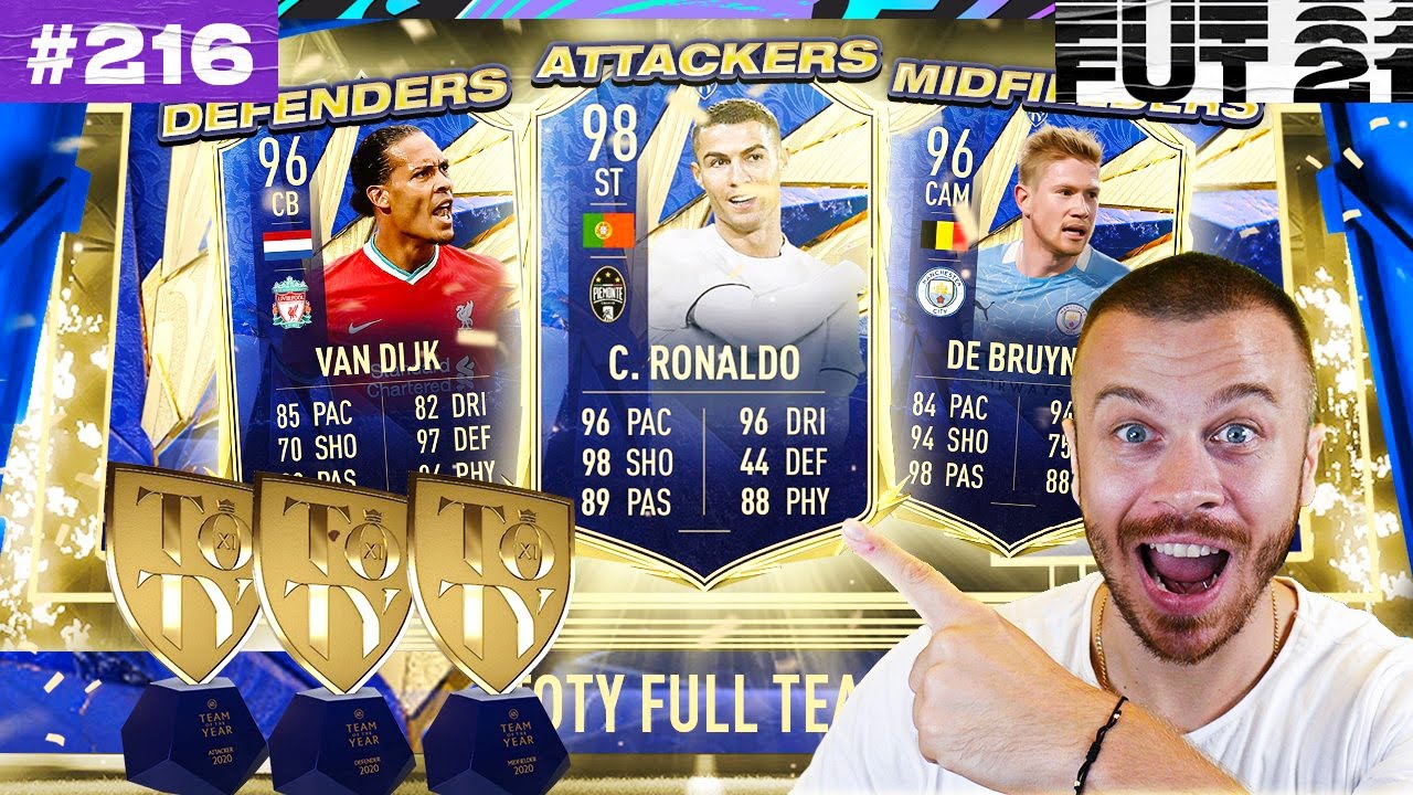FIFA 21 MY RTG FULL TEAM OF THE YEAR PACK OPENING! WE GOT A WALKOUT!