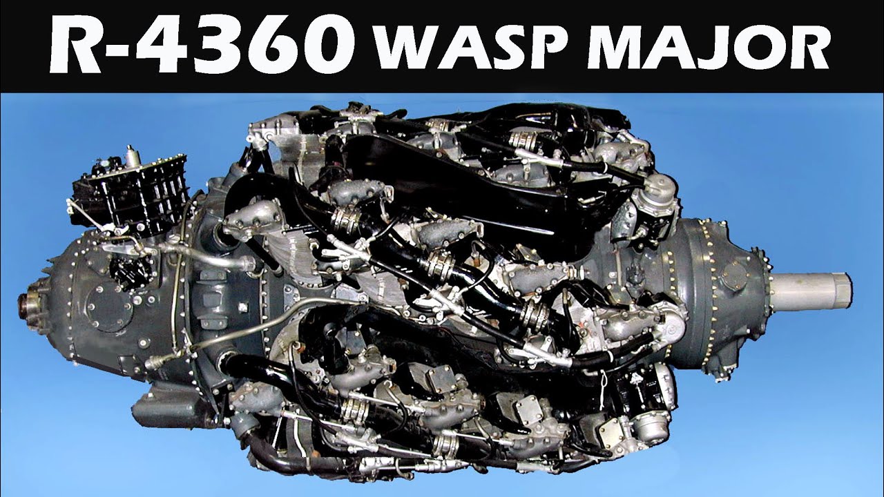 PRATT & WHITNEY R-4360 WASP MAJOR AIRCRAFT - Airplanes powered by this giant radial engine