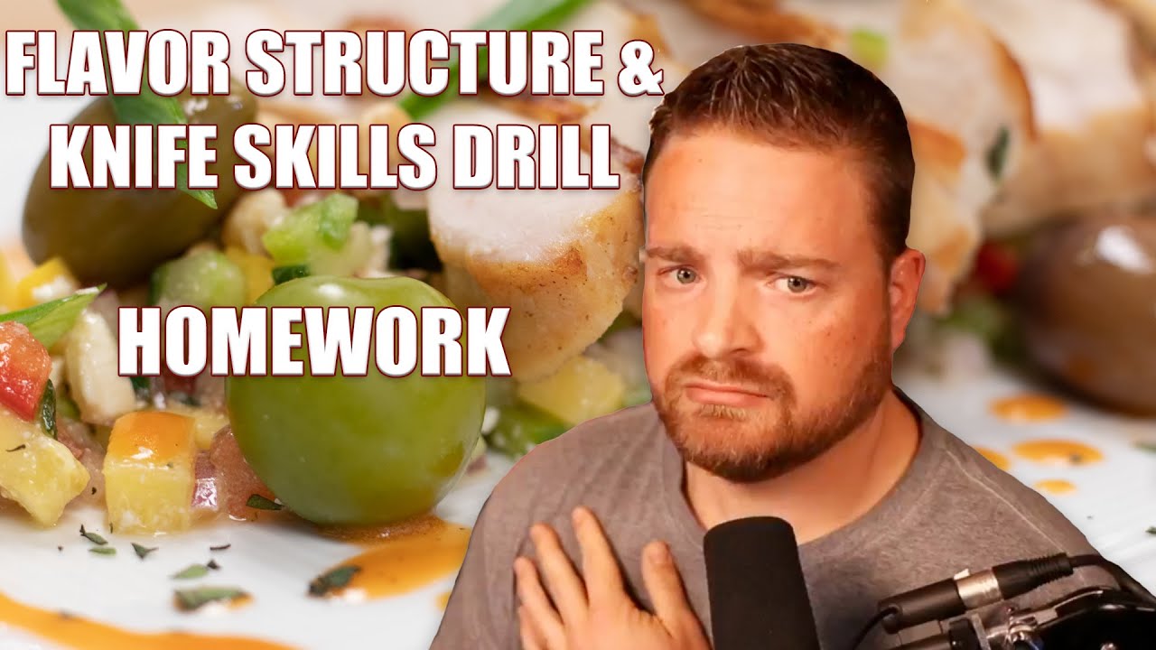 Flavor Structure & Knife Skills Drill Using The Greek Salad Concept