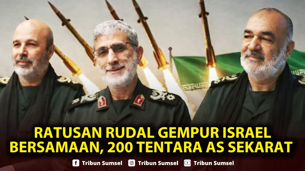 🔴Ratusan RUDAL GEMPUR Israel Bersamaan, 200 Tentara AS Sekarat Kena Balasan IRGC