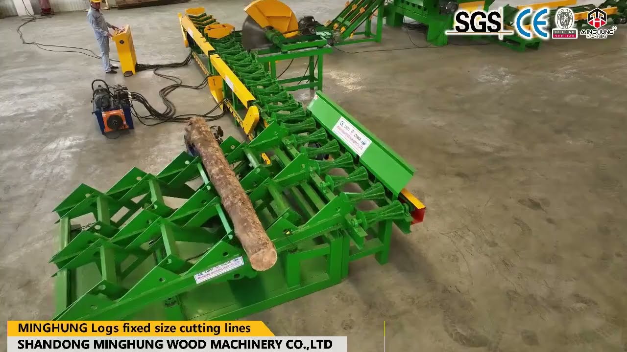 log cutting saw machine line for plywood production
