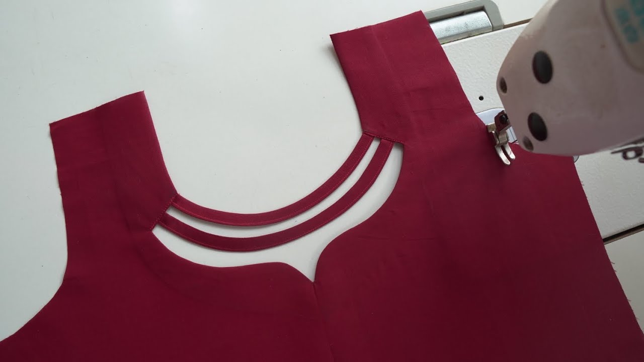 Beautiful neck design for sewing lovers
