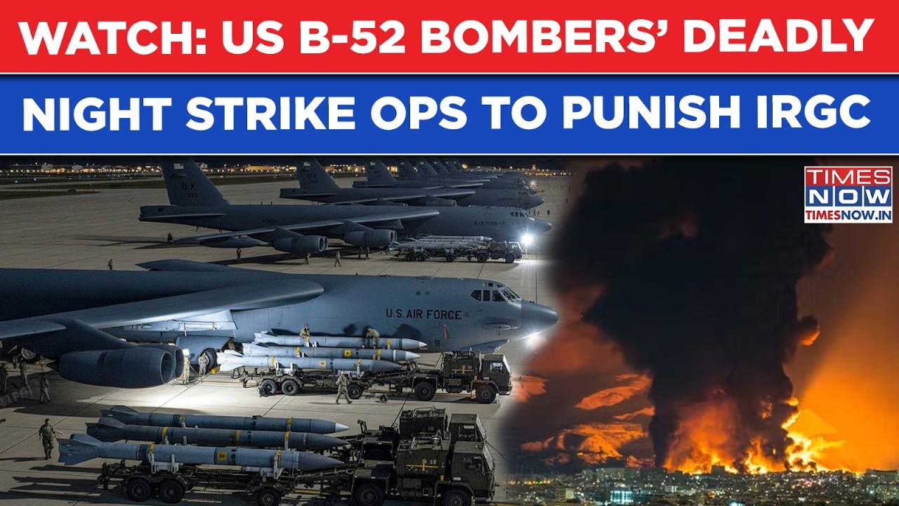 US' B-52 Blitz Shocks IRGC In Darkness: Iran Faces Wrath Of Strategic Bomber, Watch Beast Take-Off