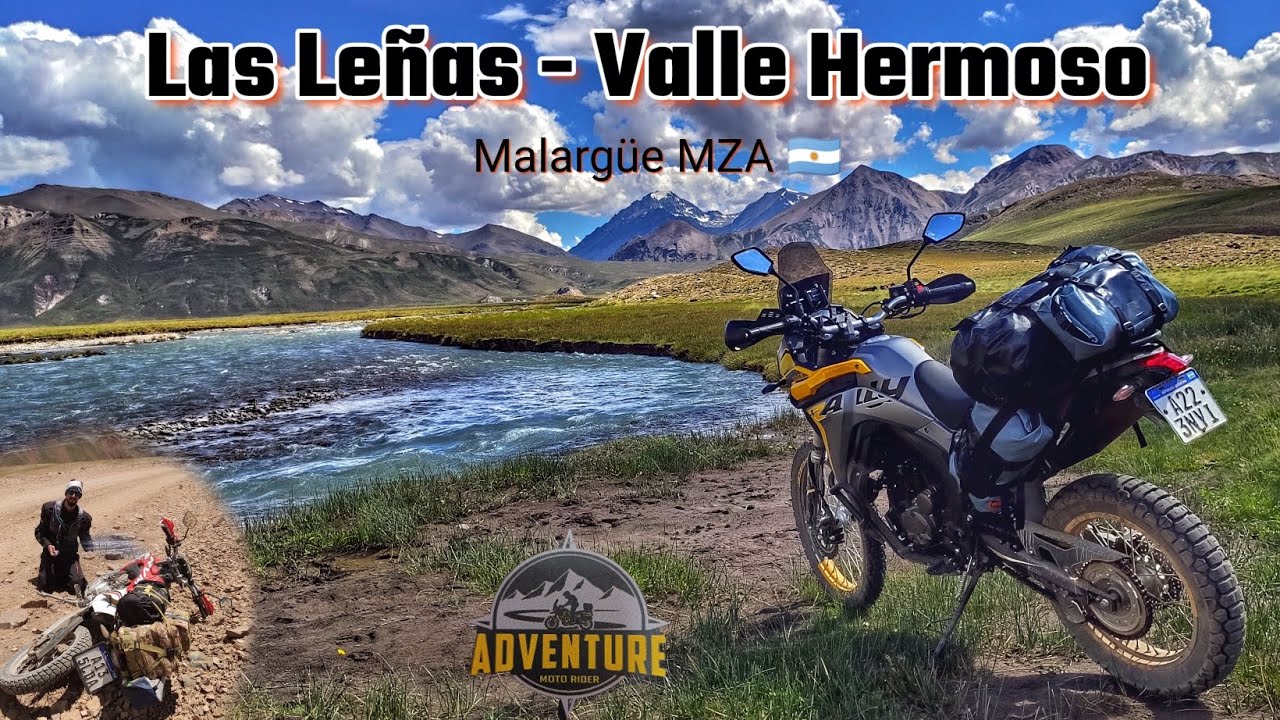 Travesía en moto por Las Leñas - Valle Hermoso🏞️ Malargüe 🇦🇷 en Voge 300 Rally y RVM 250 🏍️