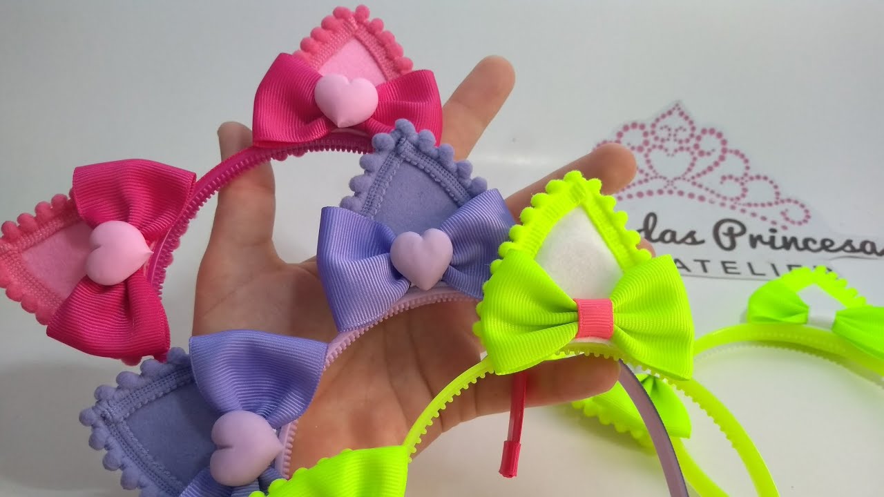 Arco de Gatinha🎀Com Led /Lindo e Fácil