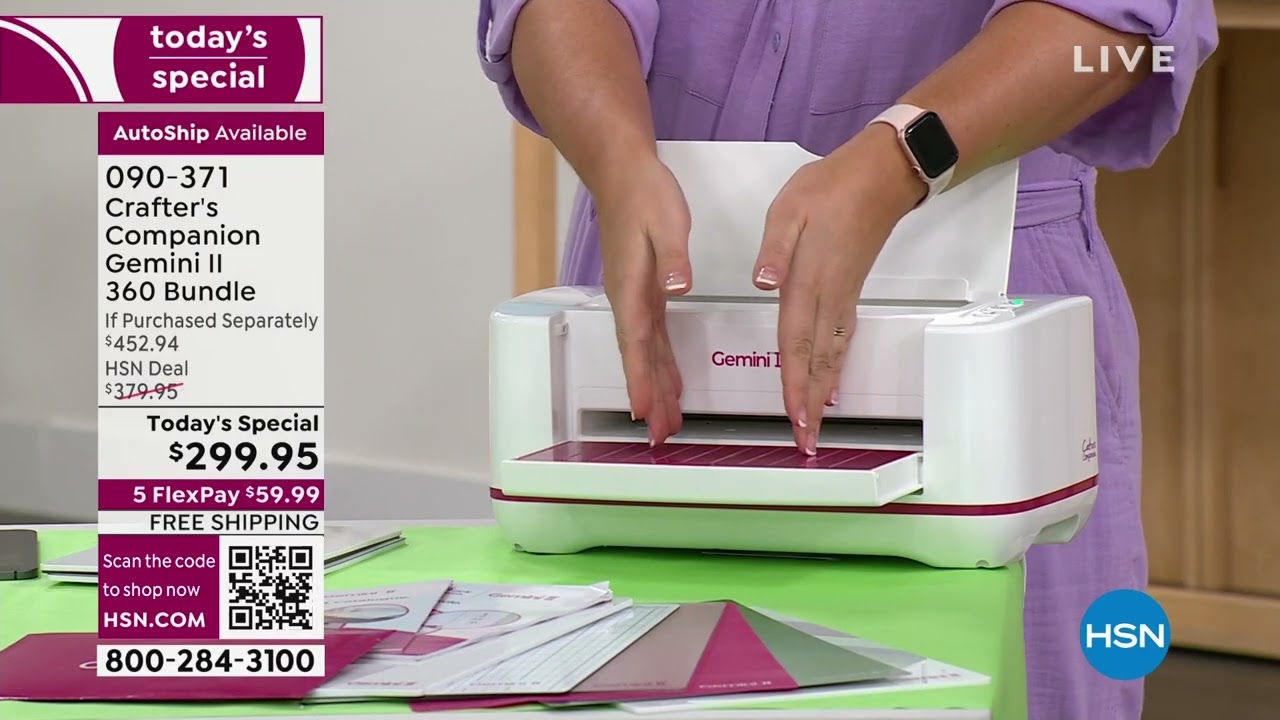 Crafter's Companion Gemini II 360 Crafts Bundle and Club...