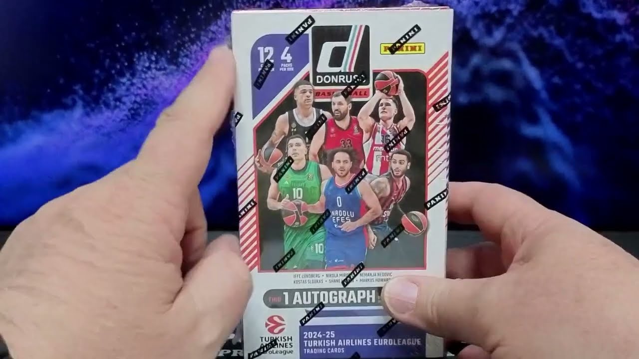 2024-25 Panini Donruss EuroLeague Basketball Hobby Box Opening | 4 Packs, 12 Cards Each