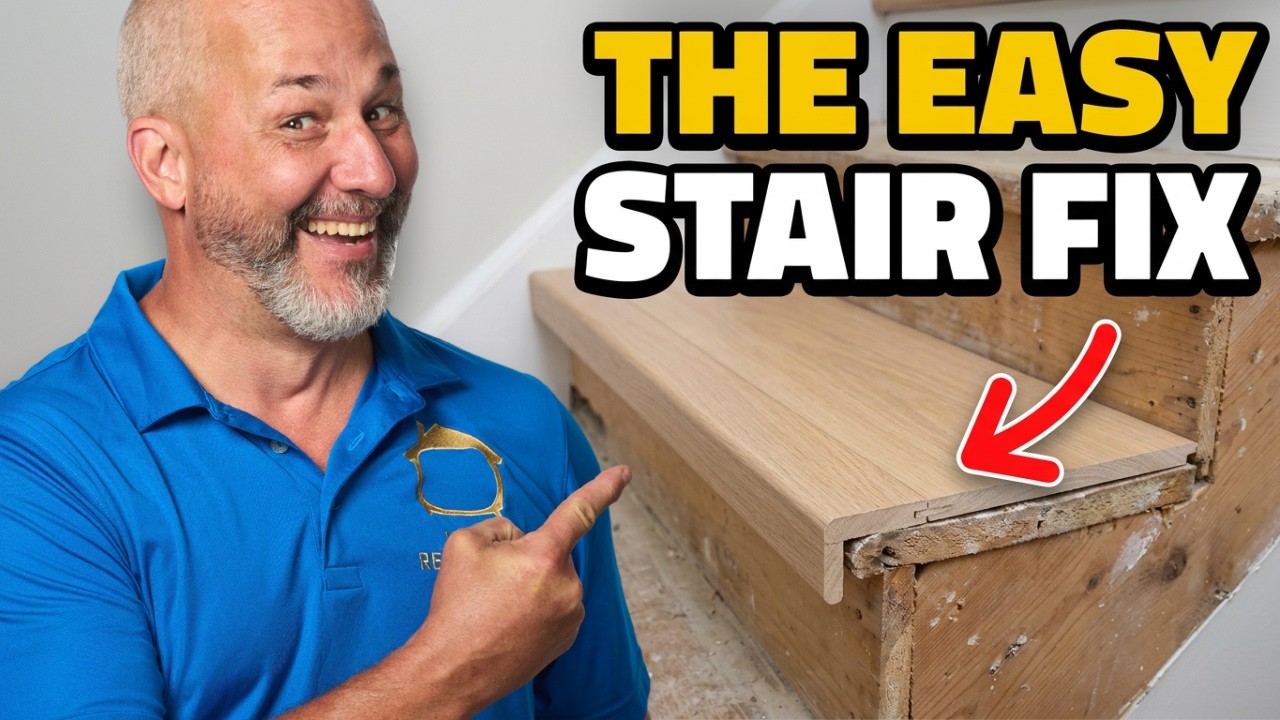 The Easiest Way to Transform Old Stairs