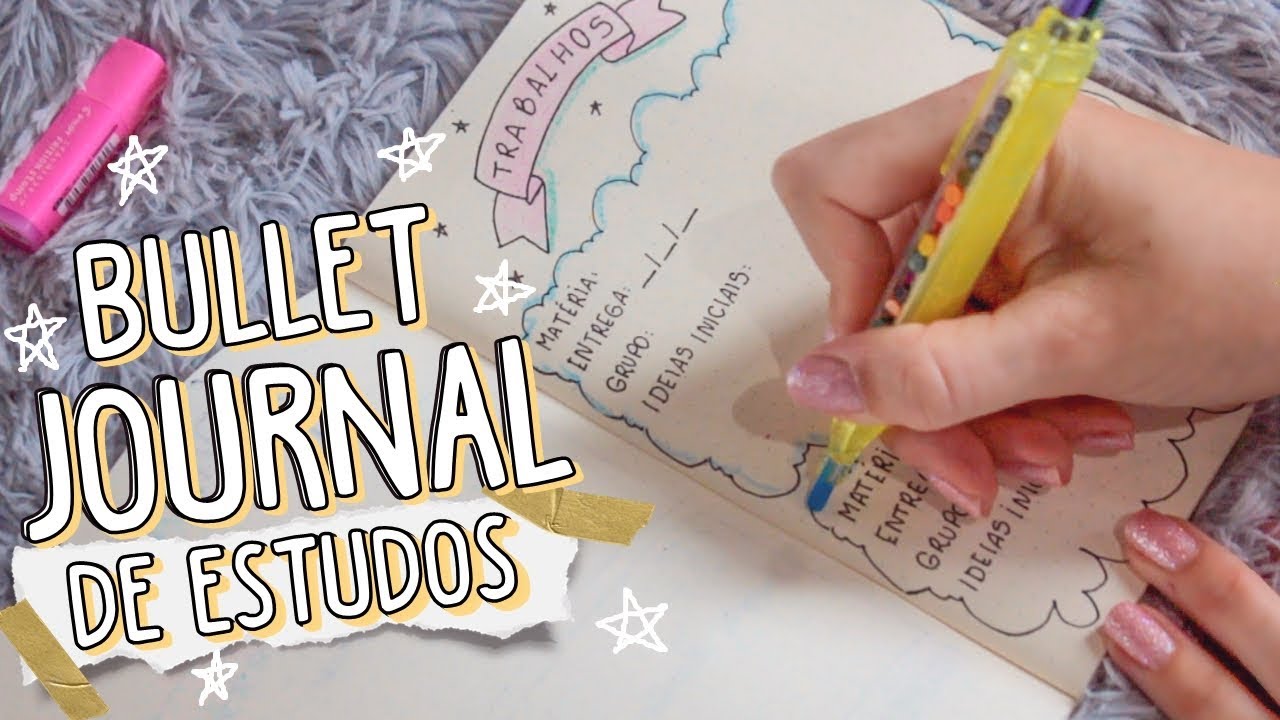 COMO FAZER UM BULLET JOURNAL DE ESTUDOS | IDEIAS DE PÁGINAS
