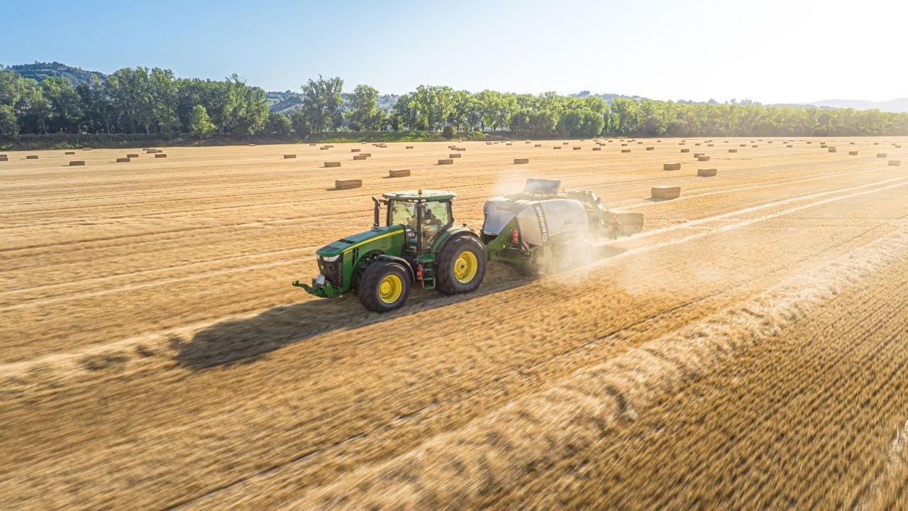 🤯100ha baling | John Deere 8270R & Krone Big Pack 1290 HDP Siver | Pressatura paglia su 100 ettari