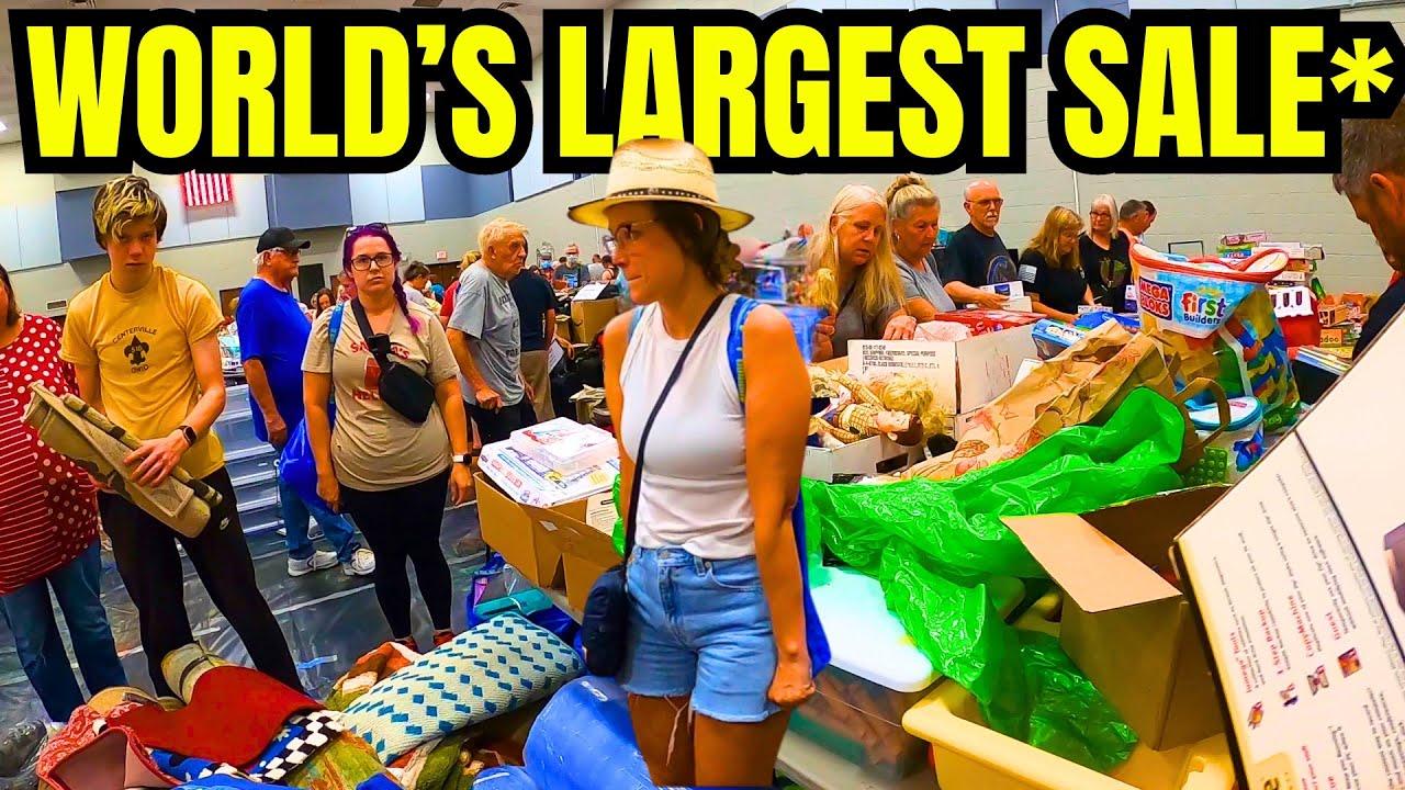 CHAOS AT THE WORLD'S LARGEST CHURCH SALE