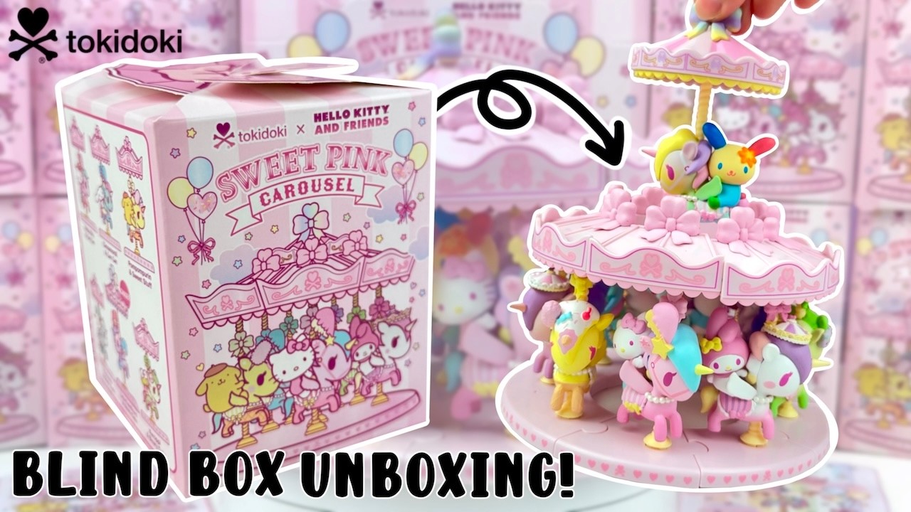ЭТИ TOKIDOKI x HELLO KITTY BLIND BOX ПРЕВРАЩАЮТСЯ В КАРУСЕЛЬ?! tokidoki Sweet Pink Carousel ♡