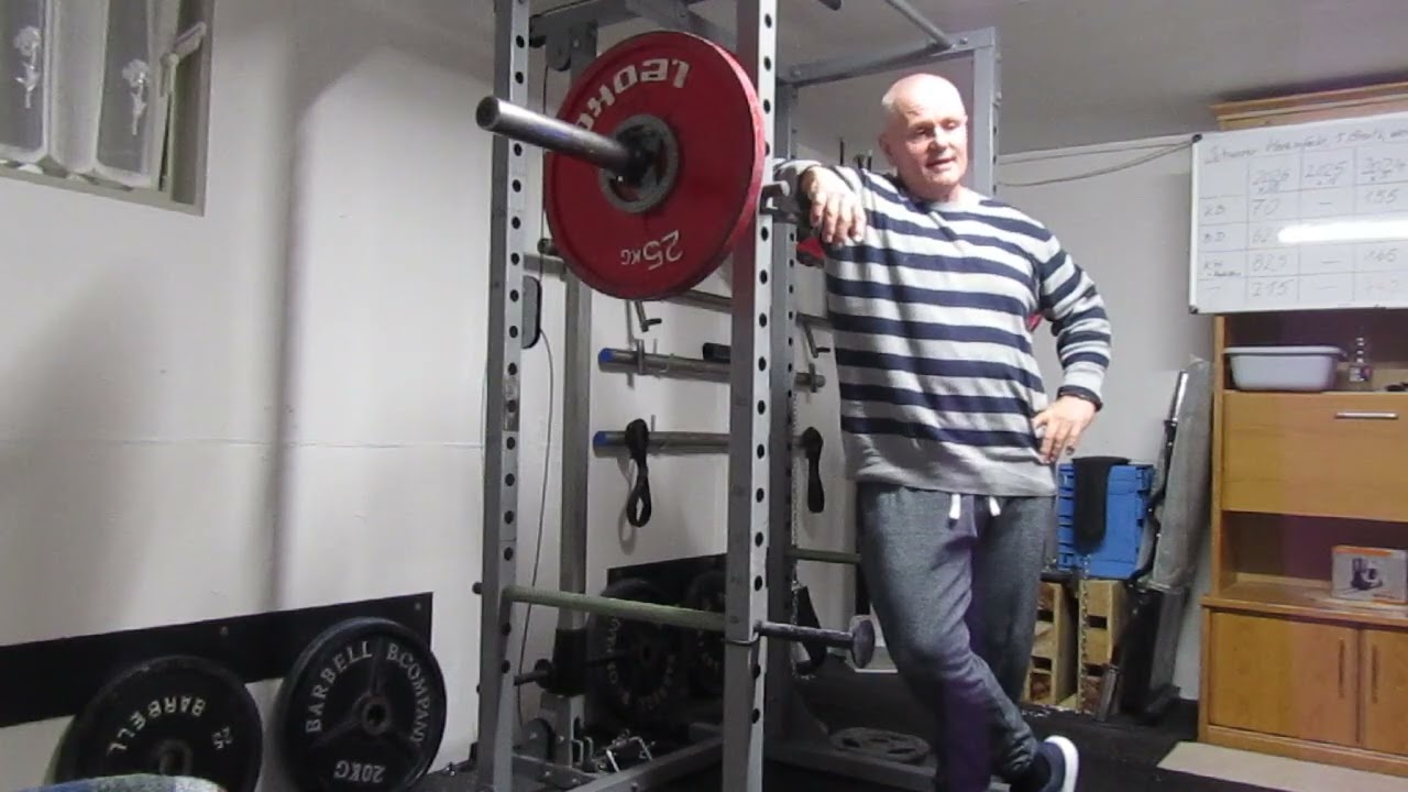 Kniebeuge 72,5 kg x 20..64 Jahre, 93,4 kg