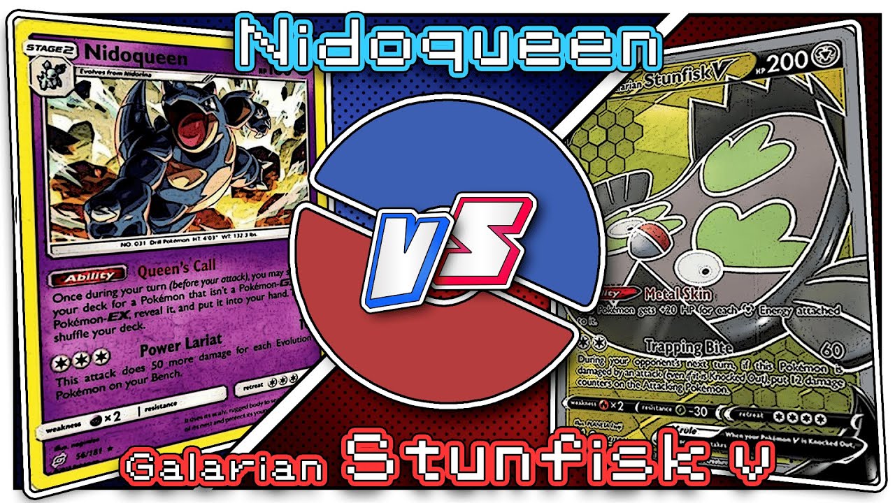 BATALHA SINGULAR POKÉMON TCG | NIDOQUEEN / INTELEON VS GALARIAN STUNFISK / FORMATO EXPANDIDO