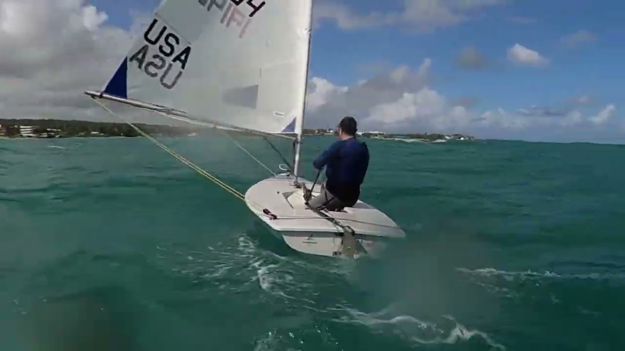Leeward windward follow on training Ilca. 