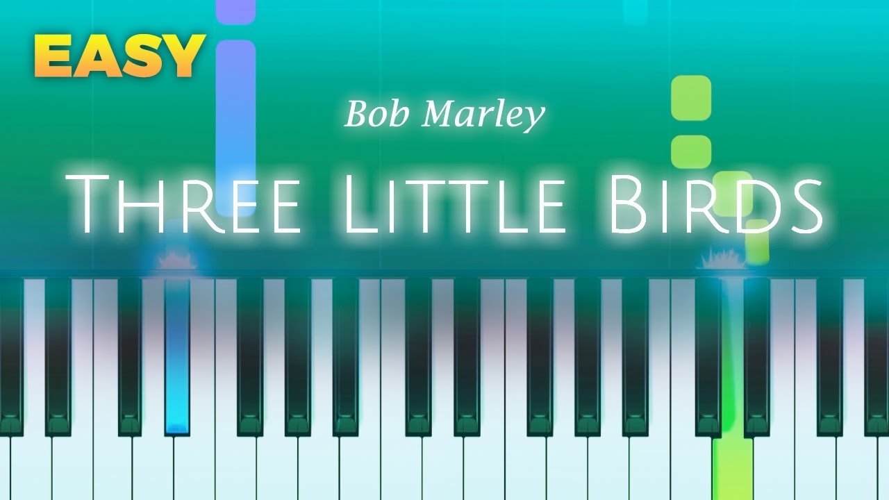 Bob Marley - Three Little Birds - EASY Piano TUTORIAL by Piano Fun Play