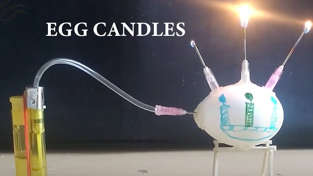 DIY Egg Candles: Create Unique Candles Using Just a Lighter |  Candles & EGGS Experiments 2024