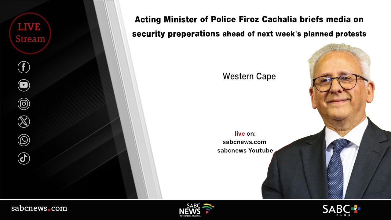 Acting Police Minister briefs media on security preperations ahead of next week's planned protests