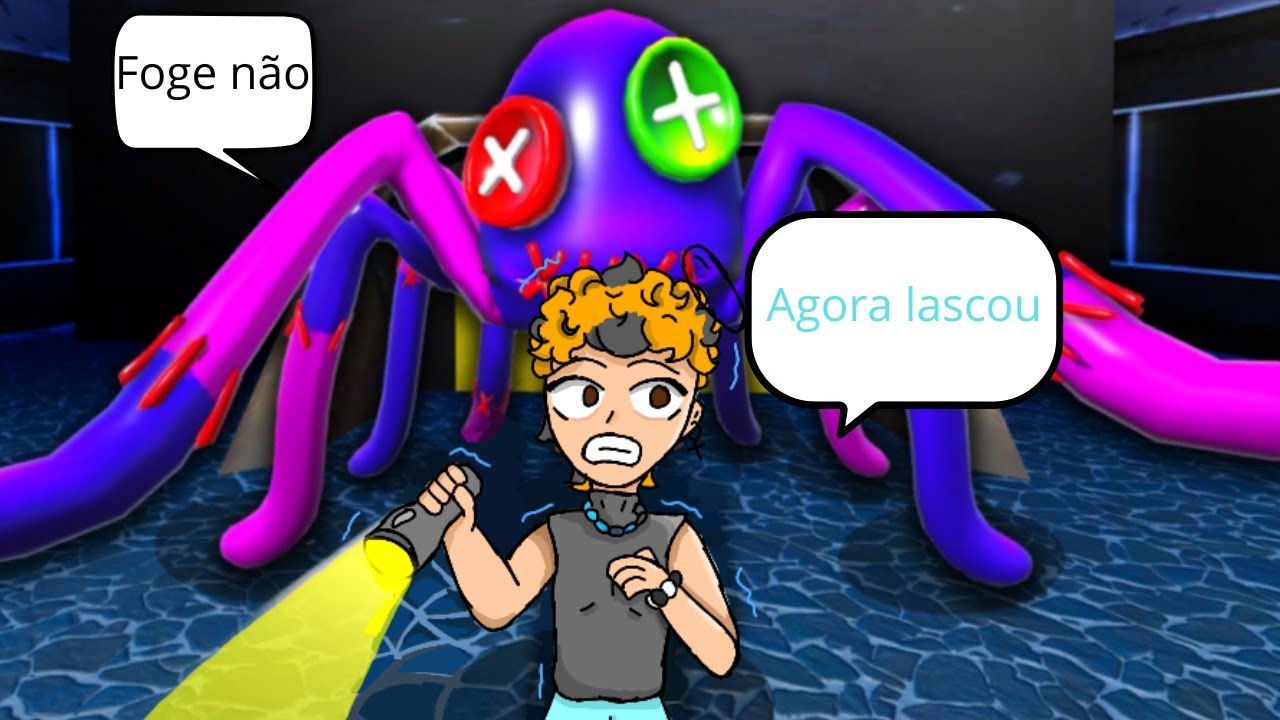 fuja de uma aranha IMENSA será que eu consigo!?!🕷️(Rastreadores assustadores)