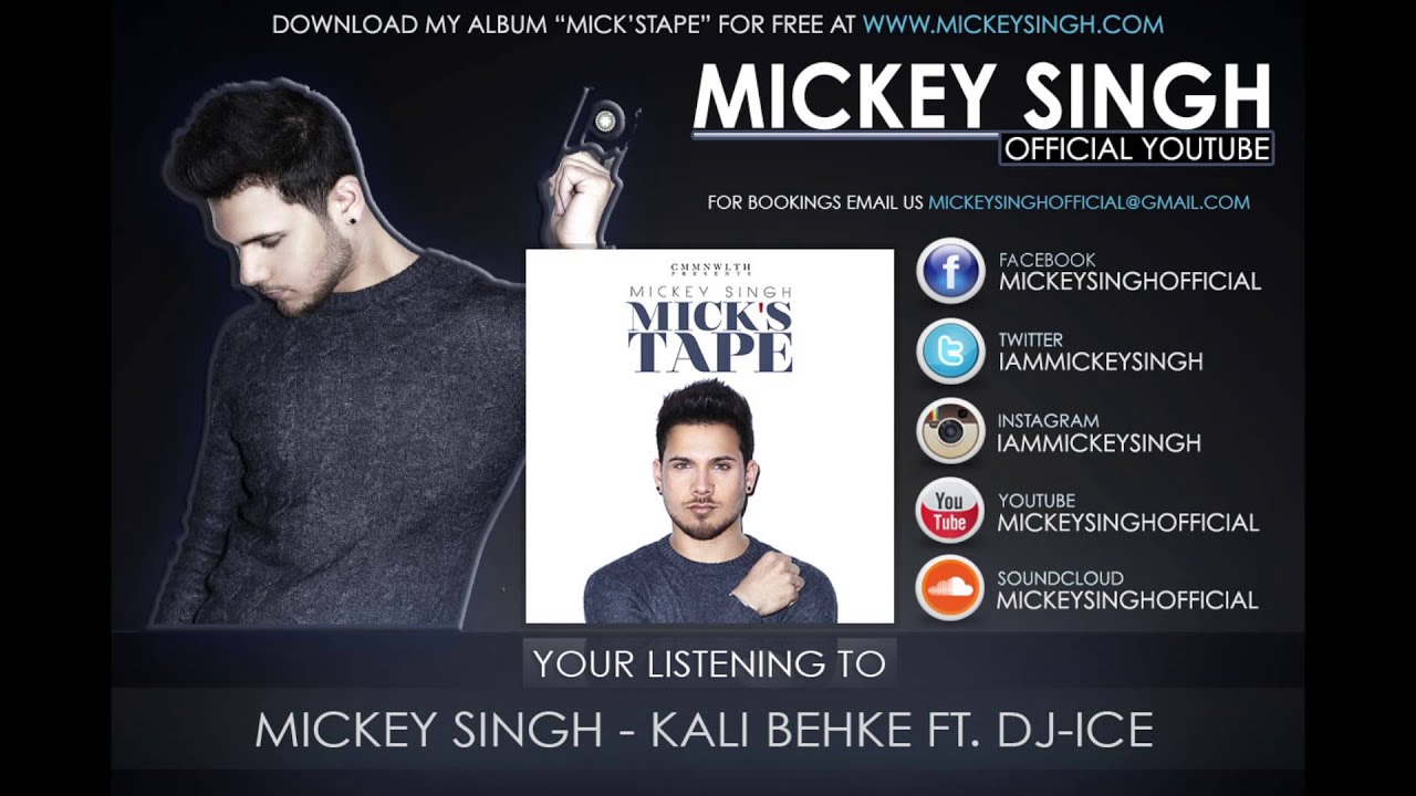 Mickey Singh - Kali Behke Ft. Dj-Ice (Official Audio)