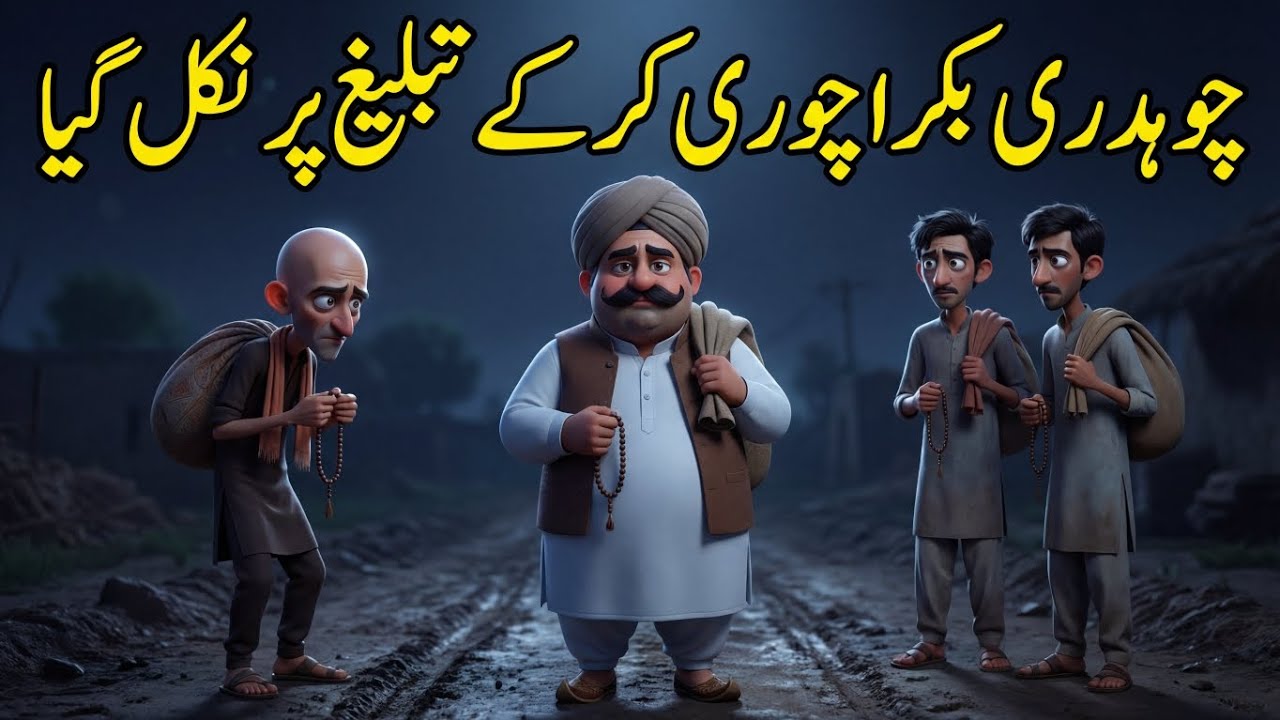 Choudry And Ganja Chor | چوہدری اور گنجا چور | Hindi | Urdu Cartoon | KHAN TV | بکرا چوری کی کہانی
