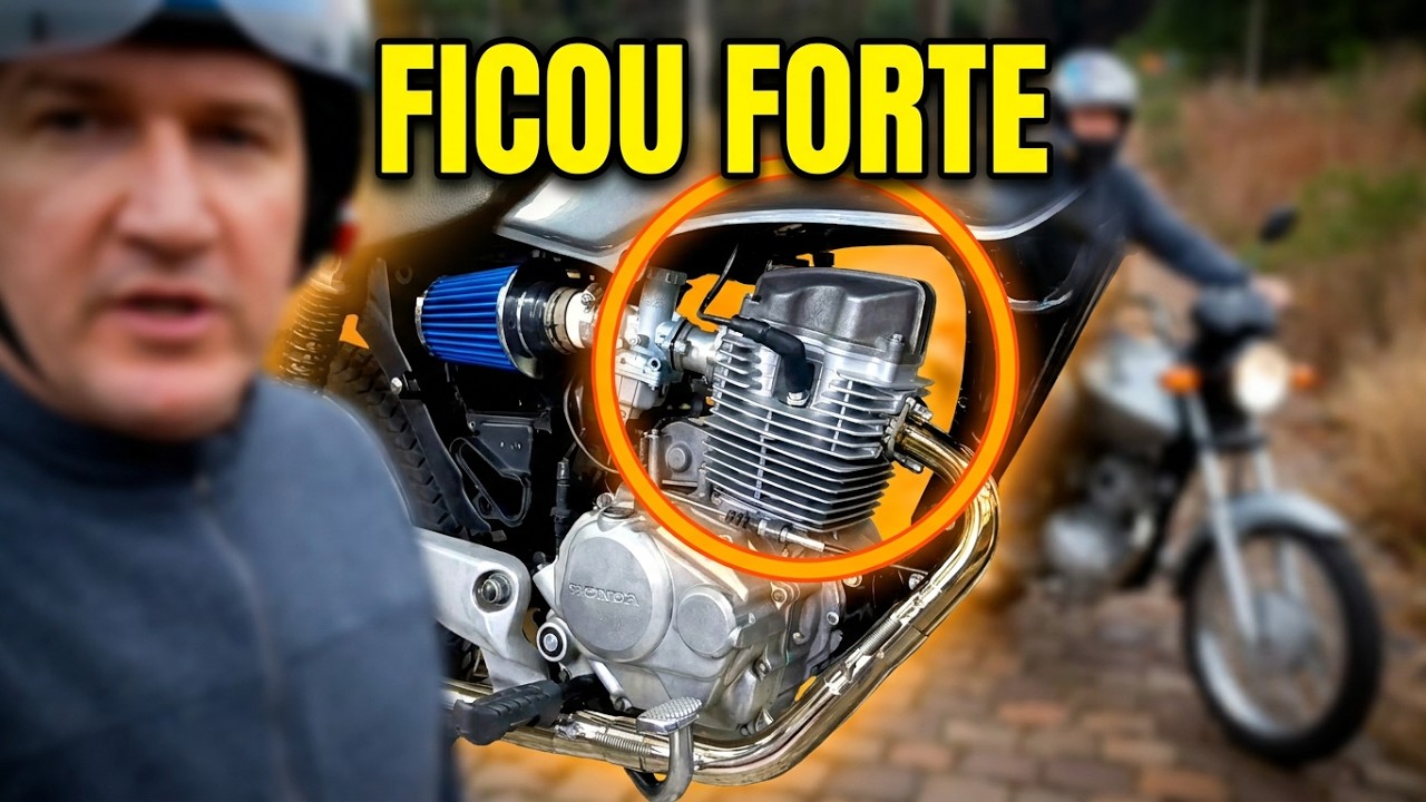 Titan 125/170cc: Partida do Motor e Passeio Teste - Kit Cilindro Dafra Pistão 65mm Strada 