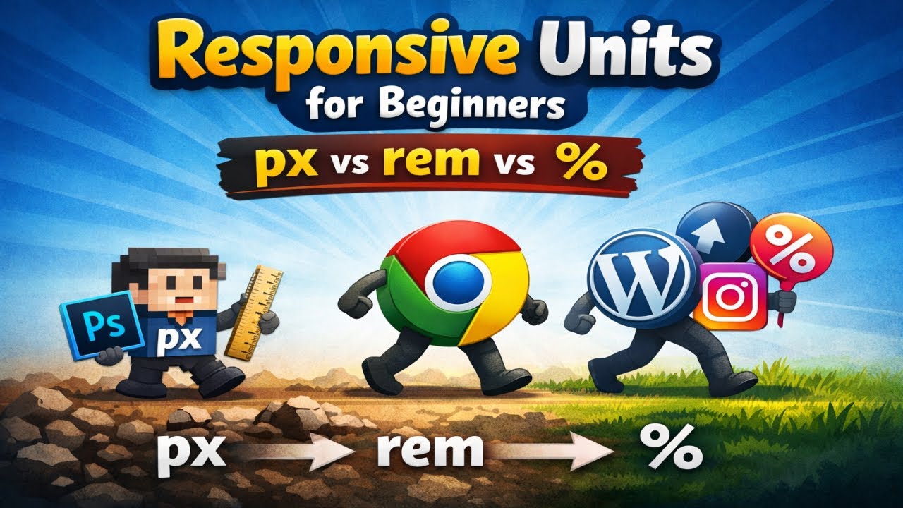Stop Breaking Websites: Your px, rem, % Blueprint