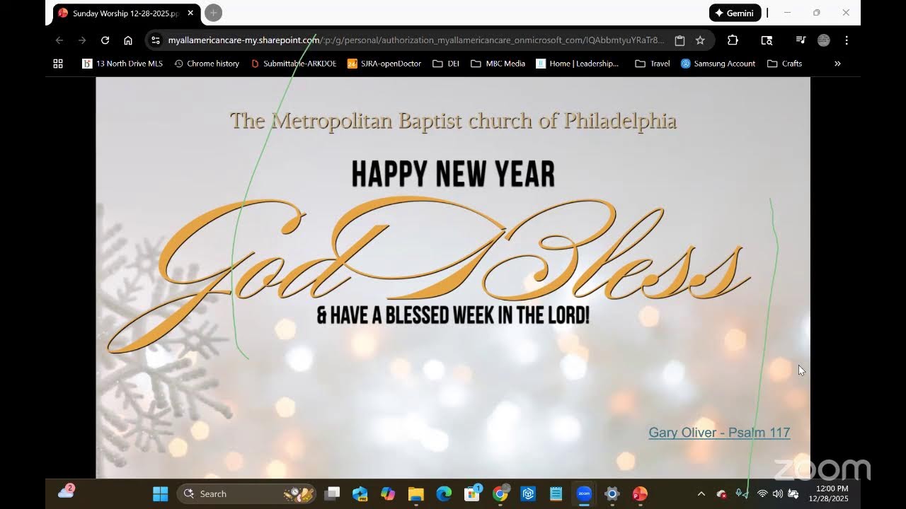 MBC Services: Dec. 28th, 2025