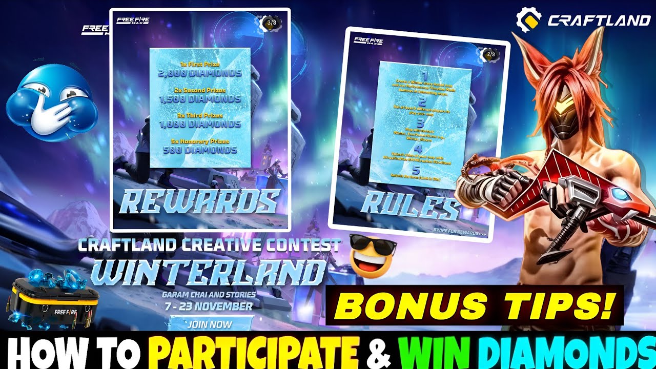 😳How To Make Winter Contest Story Based Craftland Map Full Details | VIP GAMERS #craftland #freefire