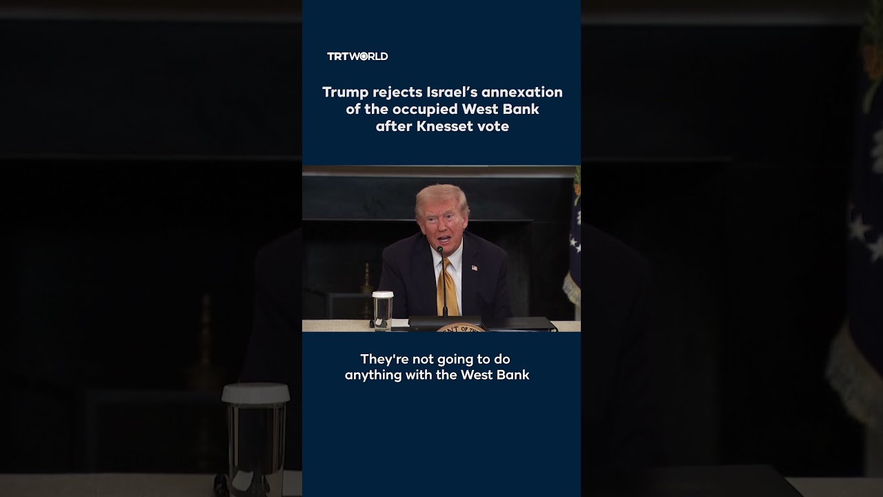 Трамп отвергает аннексию Западного берега Израилем