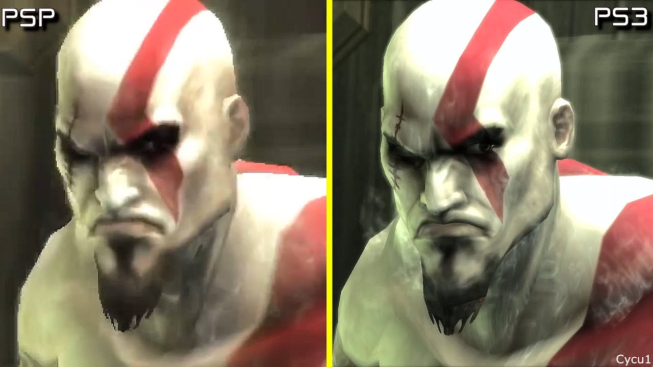 God of War Ghost of Sparta PSP vs PS3 Graphics Comparison