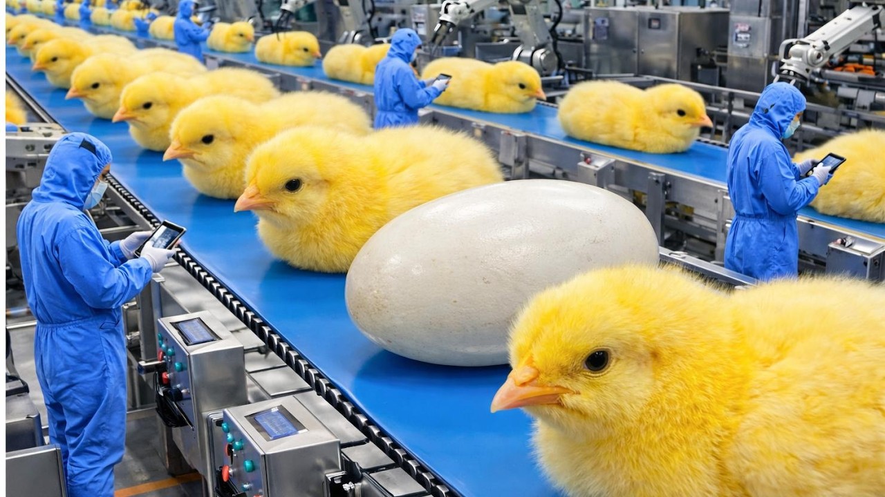 Chicken Mega Factory in USA – Egg Incubation to Broiler Processing Full Documentary