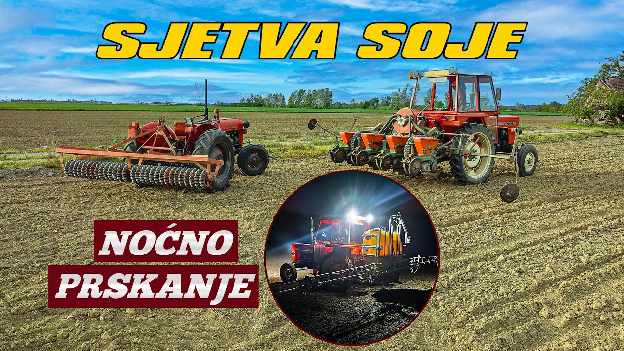 Letimo prije kiše | Sjetva soje i noćno prskanje