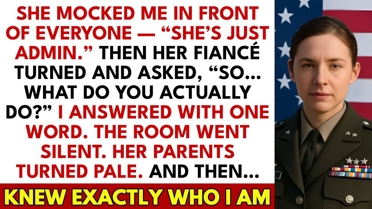 My Sister Mocked Me In Front of Everyone — Then Her Fiancé Turned Pale and Said, “You’re the Judge?”